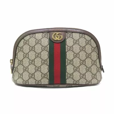 $448 • Buy GUCCI GG Supreme Ophidia Large Cosmetic Case 625551 Free Shipping [Used]