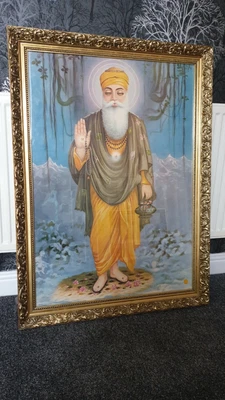 £35 • Buy Sikh Guru Nanak Dev Singh Large Photo 41x30inch