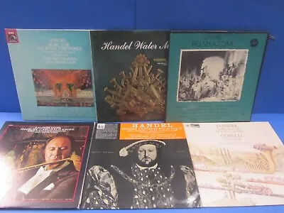 Handel Vinyl Job Lot Royal Fireworks Water Music Belshazzar Flute Sonatas • £15