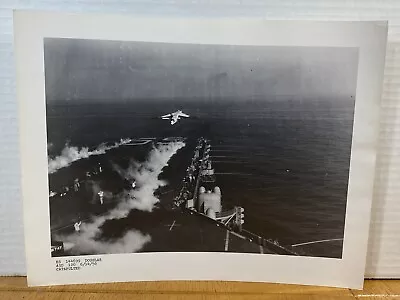 Douglas A-3 (A3D) Skywarrior Taking Off From The U.S.S FORRESTAL 6/14/56 VTG • $30