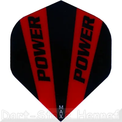 £3.47 • Buy 6 Dart Flights McCoy MAX POWER, Black-Red, 150 Micron