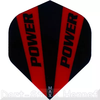 £3.47 • Buy 6 Dart Flights McCoy MAX POWER, Black-Red, 150 Micron