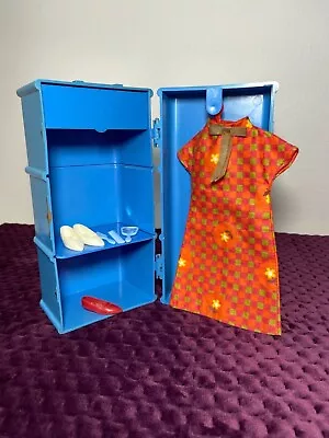 £40 • Buy Vintage 60s Pedigree Sindy Doll Wardrobe Trunk Summery Days Dress Shoes Hanger 