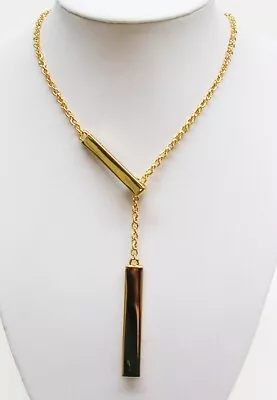 $8.50 • Buy Joan Rivers Double Bar Pendant Necklace 18  3  Ext