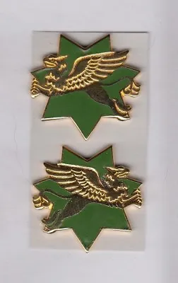US ARMY 496th MILITARY POLICE BATTALION MP Crest DUI Badge C/b S-21 L&R Set • $8