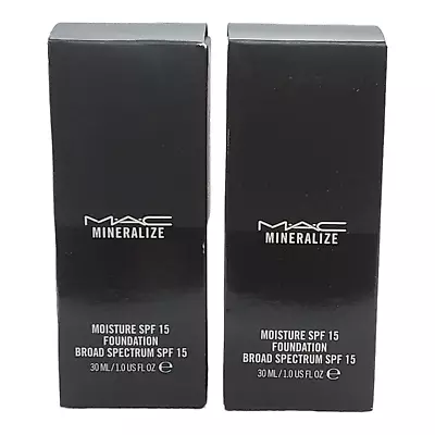 Mac Mineralize Moisture SPF 15 Foundation 30ml 1 Oz Choose Your Shade In Box New • $79.98