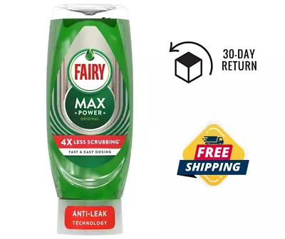 450 Ml Fairy Max Power Original Washing Up Liquid - BULK BUY • £6.99