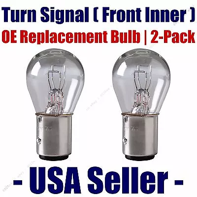 Front Inner Turn Signal Light Bulb 2pk - Fits Listed Saab Vehicles 7528 • $11.46