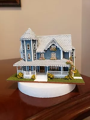 Dollhouse Miniature 1:144 Scale Victorian Style House COMPLETELY ASSEMBLED • $275