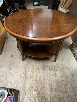 Reproduction Small Coffee Table Yew Wood Oval Superb Style & Quality  • £79.99