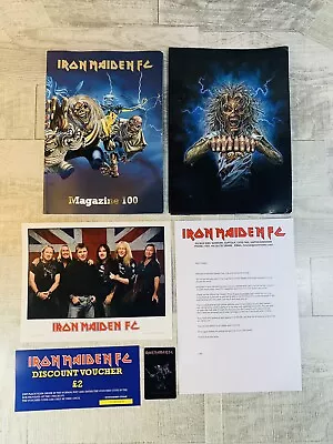 Iron Maiden Fan Club Lot - Membership Card Magazine 100 Band Photo Folder • $67.92