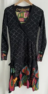 Desigual Dress Women's Size Medium Long Sleeves Bright African / Geo Vibe • $20