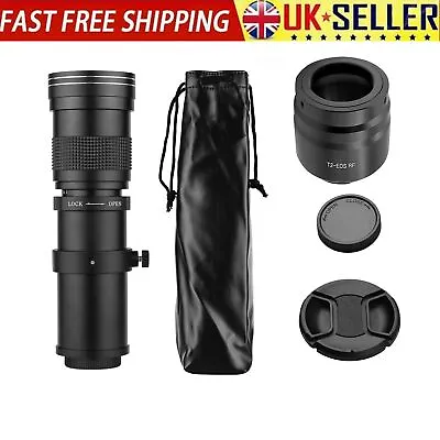 Camera MF Telephoto Zoom Lens F/8.3-16 420-800mm For Canon EOS R/ R3/ R5/R6 I1B9 • £61.02