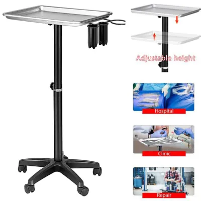 Mobile Rolling Mayo Stand Trolley Medical Instrument W/ Removable Tray & Base • $39.99