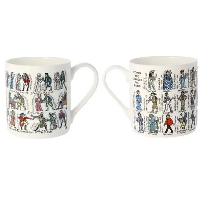 McLaggan Smith Set Of 2 Jane Austen Quite Big Mug 350ml Bone China • £29.80