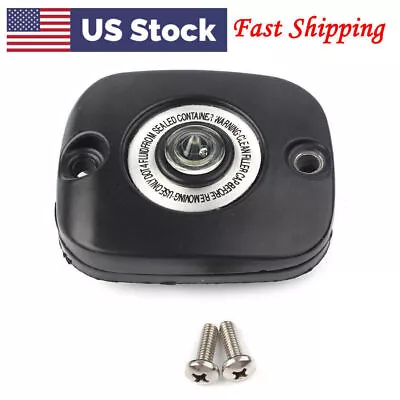 Front Brake Master Cylinder Cover Black For Harley XL Touring Softail Dyna 96-up • $25.94