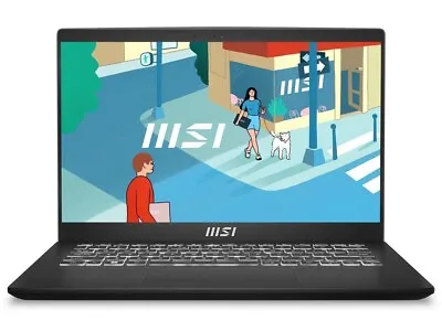 New MSI Modern 14 14'' FHD Ultra Thin Laptop Ryzen 7 7730U 16GB 512GB SSD W11 • $509.49
