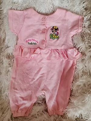 Vintage Disney Babies Minnie Mouse 0-6 Months  Baby Girl Romper Outfit • $29.99