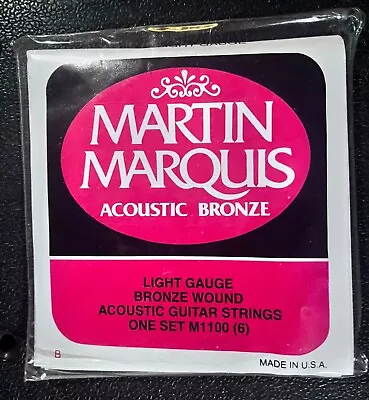 Martin M1100 Marquis Acoustic Guitar Strings Light • $13.99