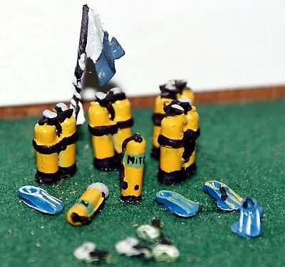 Scuba Diving Tanks Equipment F289 UNPAINTED OO Scale Langley Models Kit Figures • £8.60