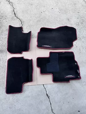 Mitsubishi Evolution X Final Edition Red Stitching Floor Mats Evo 10 Oem • $500