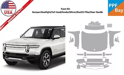 For Rivian R1S 2022-2024 Full Front Paint Protection Film PreCut Kit PPF • $495.95