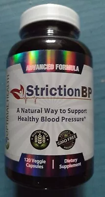$29.99 • Buy Striction BP Advanced Formula Support Healthy Blood Pressure 4/24 Sealed 120 Cap
