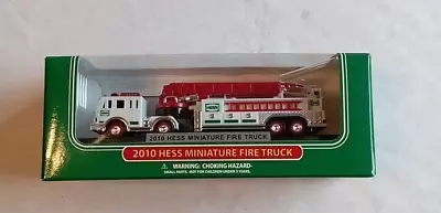 Vintage Mini Miniature Hess Truck 2010 Fire Engine Truck New In Box • $9.95