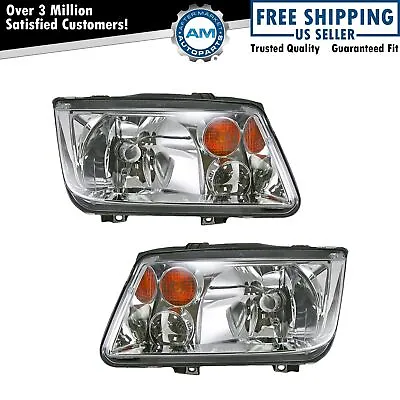 $88.03 • Buy Headlights Headlamps Left & Right Pair Set NEW For 02-06 VW Jetta