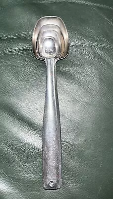 Vintage Unbranded  Foley Style  Long-Handle Measuring Spoons Stainless Set Of 4 • $19.99