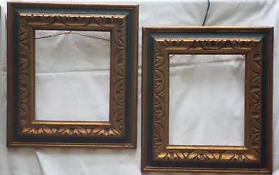 Two Vintage (1960's) Identical Hand Carved Mexican Frames Viewing Size 9 X11  • $60