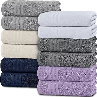 12x Multipurpose Hand Towels Spa And Salon Towel 100% Cotton Guest Towel 500GSM • £5.99