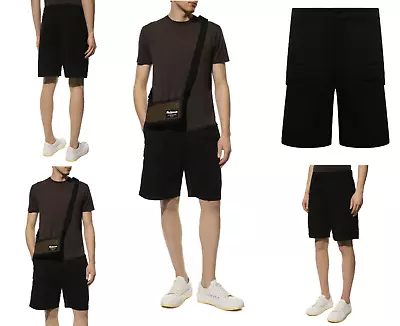 Zegna Black Ripstop Bermuda Cargo Army Shorts Safari Pants Trousers 3XL • £284.69