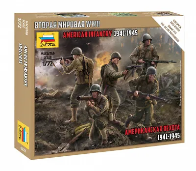 Zvezda Z6278 - 1:72 American Infantry 1941-1945 • £6.95