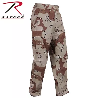 6 Color Desert Chocolate Chip Camo BDU Pants Battle Dress Uniform Rothco 8835 • $45.99