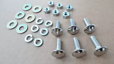 $99.95 • Buy 6 Old School Bumper Bolt/nuts! For Vw Beetle Karmann Ghia Camper Van Bug Etc