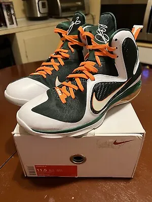 Nike LeBron 9 Miami Hurricanes 2011 Size 11.5 • $120