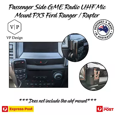 Passenger Side GME UHF Microphone Mount PX2/3 Ford Ranger / Raptor / Everest  • $36.97