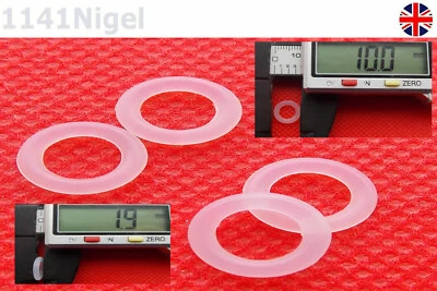 £1.97 • Buy 10mm OD  1.9mm CS O Rings Seal Silicone VMQ Sealing O-rings Washers UK  Last Few