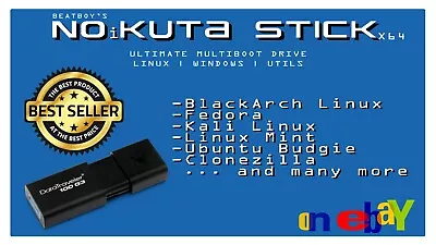 Ultimate Multiboot USB Kali Linux Ubuntu Mint Fedora BlackArch And More... • £15.99