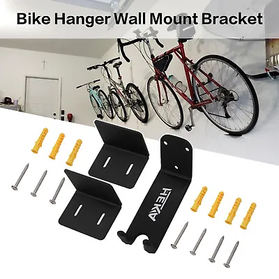 Upgrade Bike Wall Mount Storage Hanger Stand Bicycle Cycling Pedal Steel • $14.65
