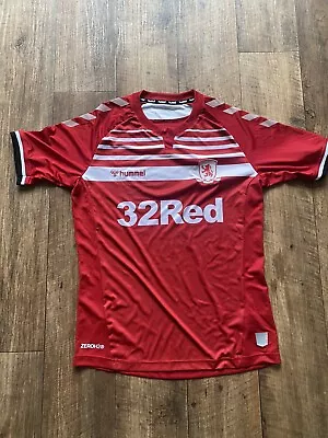 Middlesbrough FC 2019/20 Home Shirt By Hummel Size Medium  • £8