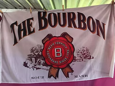 Jim Beam  THE BOURBON  SOUR MASH Flag 93cms X 156cms Free Post! • $24.95