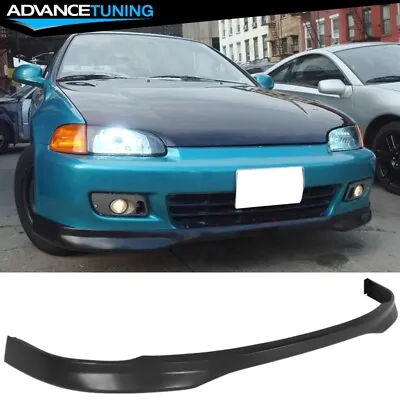 Fits 92-95 Honda Civic Sedan Type R Style Unpainted Front Bumper Lip Spoiler PP • $49.99