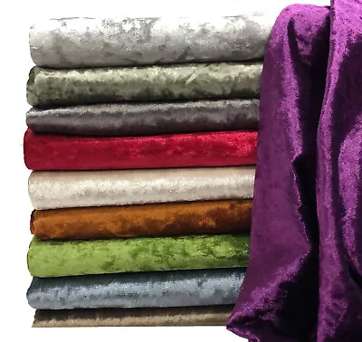 Crushed Velvet Fabric Premium Quality Material Dressmaking Upholstery 140cm Wide • £0.99