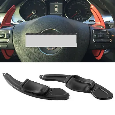 Black Steering Wheel DSG Paddle Extension Shift Fit VW Golf Jetta GTI R MK5 MK6 • $24.36