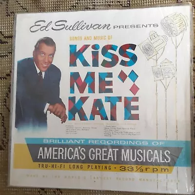 Ed Sullivan Presents Kiss Me Kate  33 1/3 Lp Vintage Musical • $7