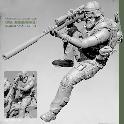 1/35 Resin Figure Model Kit Modern US Sniper Unassembled Unpainted • $19.59