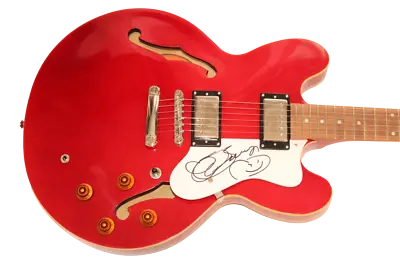 Chuck Berry Signed Autograph Cherry Epiphone Dot Hollow Body Guitar JSA Beckett • $7999.95