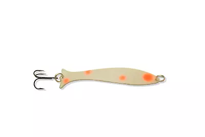 Mooselook Wobbler Junior Fishing Lure - Glow Orange/Silver Back - 16082 - 2 1/2  • $11.69